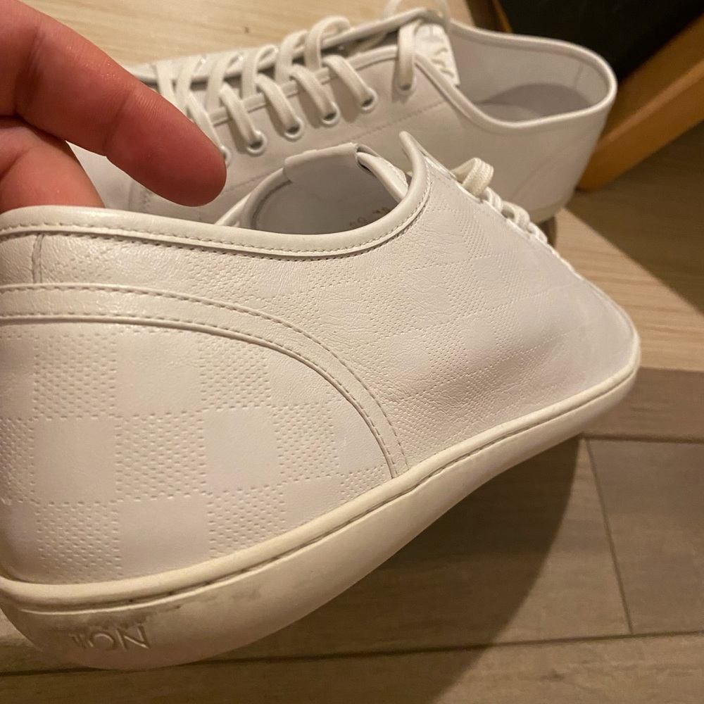 Louis Vuitton Daimler Pattern White Canvas Low Sneakers - Picture 3 of 13